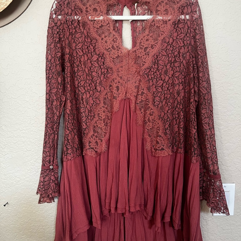 Free People Tell Tale Flat Lace Dress